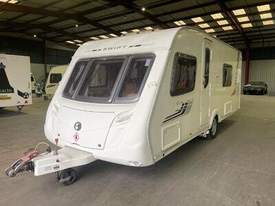 Swift Challenger 4 Berth Fixed Bed Caravan With End Washroom Swift Challenger 4 Berth Fixed Bed Caravan With End Washroom