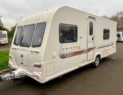 2012 Bailey Unicorn 1 Valencia. 4 berth, single axle touring caravan 2012 Bailey Unicorn 1 Valencia. 4 berth, single axle touring caravan