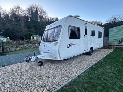 Fixed Bed Caravan Bailey Pageant Burgundy Fixed Bed Caravan Bailey Pageant Burgundy