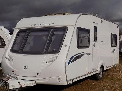 Sterling ( Swift Group) Europa 495 2009 4 berth fixed bed caravan , mover Sterling ( Swift Group) Europa 495 2009 4 berth fixed bed caravan , mover