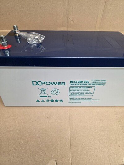 12v DC POWER 280AH Sealed Multipurpose AGM Leisure Battery Motorhome | Caravan