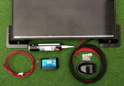 100 WATT SOLAR PANEL MOTORHOME CAMPER VAN CARAVAN FULL KIT LCD controller 100w B