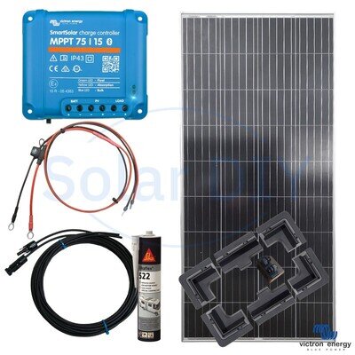 Victron Solar Panel Kit 185W – MPPT SmartSolar, Mounts, Cables, 5Yr Warranty, UK