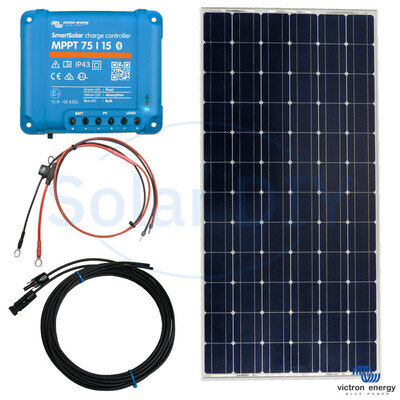Victron Solar Panel Kit 215W – MPPT SmartSolar, 15A, Cables, 5Yr Warranty, UK