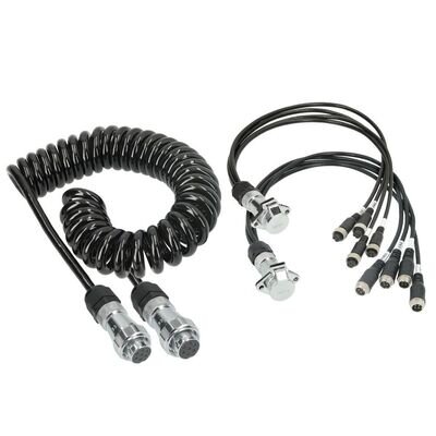4 x Rear View Camera Trailer Cable Towing Vehicles Trailer Extension Lead IP67