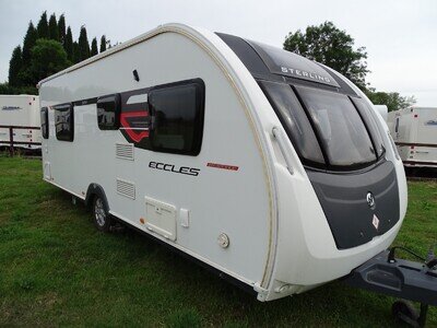 Sterling Eccles Hi Style 584 2014 4 Berth Single Axle Touring Caravan,with Mover Sterling Eccles Hi Style 584 2014 4 Berth Single Axle Touring Caravan,with Mover