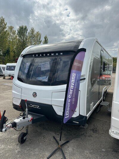 COACHMAN LASER 855 XTRA, 2023 MODEL, 4 BERTH, FIXED TRANS ISLAND BED!!!