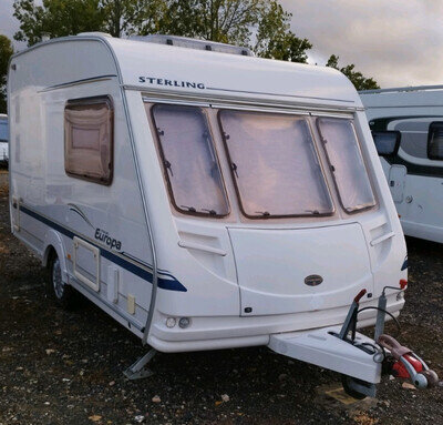 Sterling Europa 390. 2004. 2 Berth Caravan With Motor Mover And Awning Sterling Europa 390. 2004. 2 Berth Caravan With Motor Mover And Awning