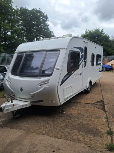 Sterling Eccles Jewel 4 Berth Fixed Bed Fixed Bed End Washroom Caravan Sterling Eccles Jewel 4 Berth Fixed Bed Fixed Bed End Washroom Caravan