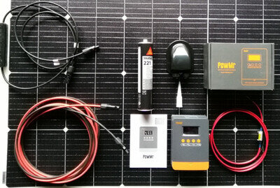 250 WATT MPPT SOLAR PANEL KIT flexi MOTORHOME T4 T5 T6 VW T25 CAMPER 25A 250w