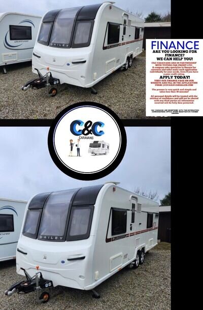 2018 BAILEY UNICORN BARCELONA TWIN AXLE 4 BERTH FIXED BED TOURING CARAVAN