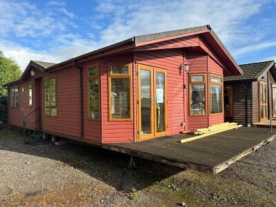 Log cabin twin unit for sale off site