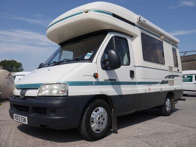 2003 Auto-Sleeper Talisman GL 2 Berth Monocoque Body Tow Bar Bike Rack Motorhome