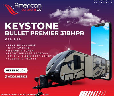 2016 KEYSTONE Bullet Premier 31BHPR 2 Bedroom 2 Slide Outs American Caravan RV