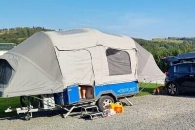 Opus Air Full Monty 2019 - folding camper trailer tent with awning Opus Air Full Monty 2019 - folding camper trailer tent with awning