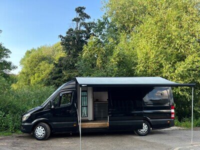 Mercedes Sprinter Black 313 CDI LWB Campervan.