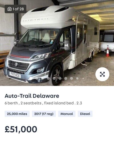 Top Spec Autotrail Delaware. Loads Of Extras , All the gear ready to Go !!!