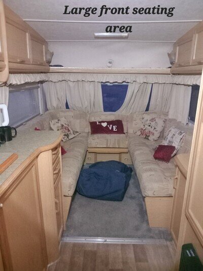 BEAUTIFUL LARGE TWIN AXEL ABBEY SPECTRUM 5 BERTH CARAVAN+AWNING +ACCESSORIES BEAUTIFUL LARGE TWIN AXEL ABBEY SPECTRUM 5 BERTH CARAVAN+AWNING +ACCESSORIES