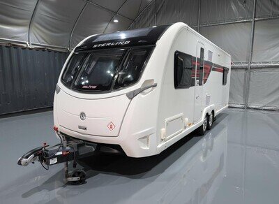 Sterling Elite 650 4 Berth Twin Axle Caravan With Fixed Bed Layout Sterling Elite 650 4 Berth Twin Axle Caravan With Fixed Bed Layout